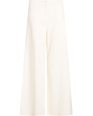 Liviana Conti Ivory Trousers Viscose, Polyamide, Elastane - White