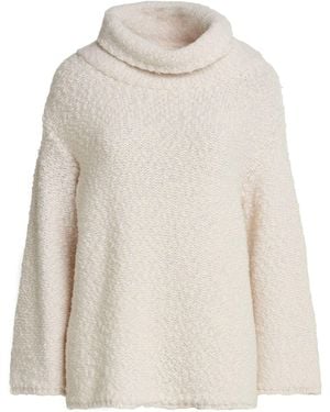 Weekend by Maxmara Cream Turtleneck Virgin Wool, Polyamide - White
