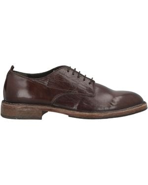 Moma Dark Lace-Up Shoes Calfskin - Brown