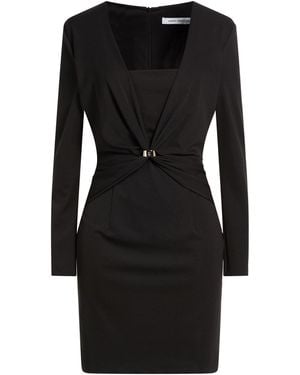 SIMONA CORSELLINI Mini Dress Polyester, Elastane - Black