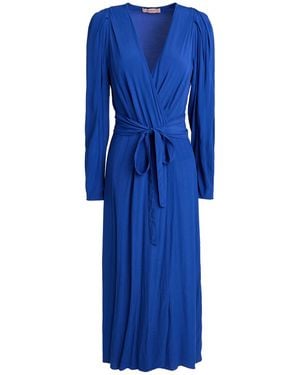 Twinset Midi Dress Viscose - Blue