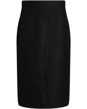 Marc Cain Midi Skirt Acrylic, Polyester, Viscose, Metal Fibre - Black