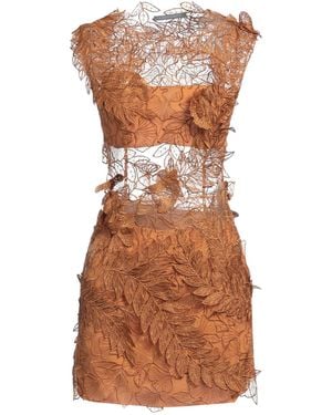 Alberta Ferretti Mini Dress Polyester - Brown