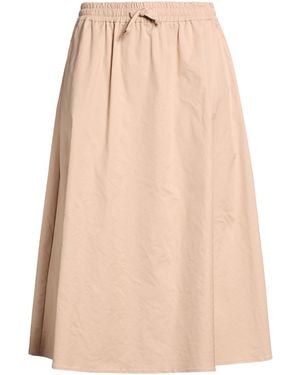 Xandres Midi Skirt Polyester - Natural