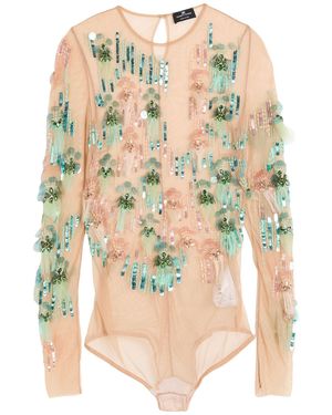 Elisabetta Franchi Bodysuit - Natural