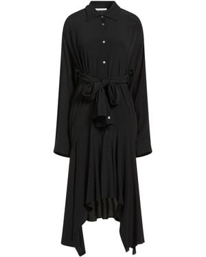 Acne Studios Midi Dress Acetate, Silk - Black