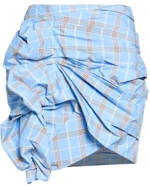 MSGM Azure Mini Skirt Cotton, Polyester - Blue