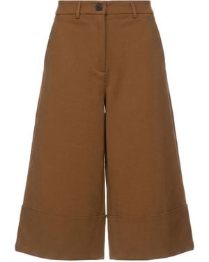 MEIMEIJ Khaki Pants Viscose, Polyamide, Elastane - Brown