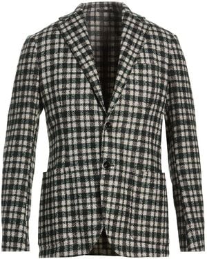 Sartorio Napoli Dark Blazer Wool, Alpaca Wool, Polyamide, Elastane - Black