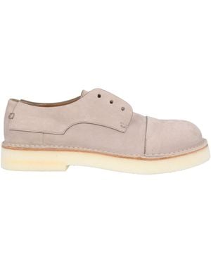 Emporio Armani Taupe Lace-Up Shoes Calfskin - Pink