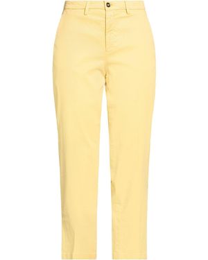 Briglia 1949 Mustard Pants Cotton, Tencel, Silk, Elastane - Yellow