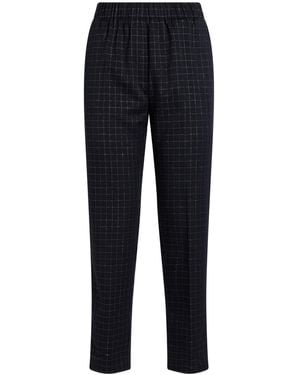 forte_forte Trousers Polyester, Viscose, Elastane, Metallic Polyester - Blue