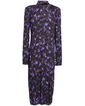 Patrizia Pepe Midi Dress Viscose - Blue