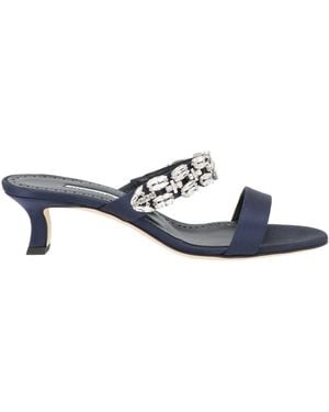 Manolo Blahnik Sandale - Blau