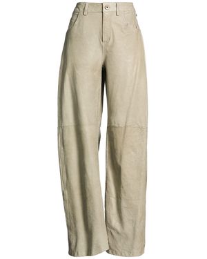 Salvatore Santoro Pants Leather - Natural