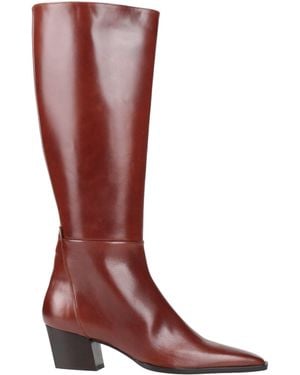 Zinda Tan Boot Leather - Red