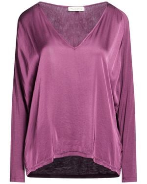 Manila Grace Top Viscose - Purple