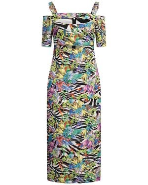 Just Cavalli Midi Dress - Green