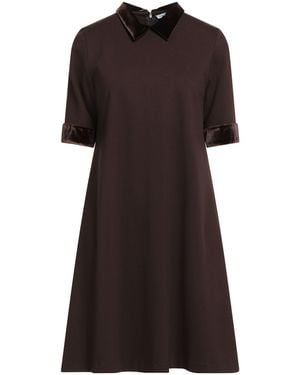 Caliban Dark Mini Dress Viscose, Nylon, Elastane, Polyester - Black