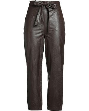 NUALY Dark Pants Polyurethane, Polyester - Gray