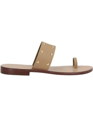 MARIA LUCA Thong Sandal - Brown