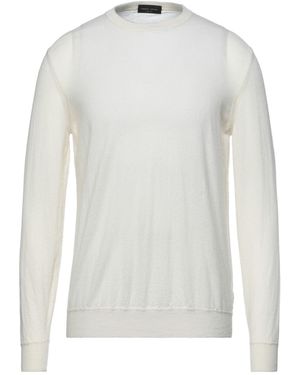 Roberto Collina Ivory Jumper Cashmere - White