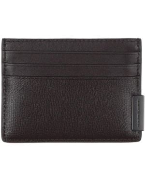 Tommy Hilfiger Dark Cardholder Cow Leather - Black