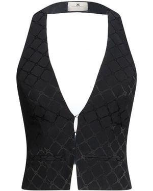 Elisabetta Franchi Top Acetate, Viscose - Black