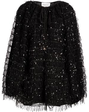 PHAEONIA Mini Dress Silk, Polyester - Black