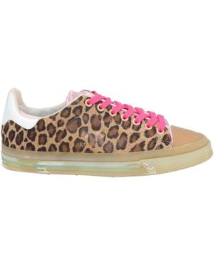 HIDNANDER Sneakers Leather, Textile Fibers - Pink
