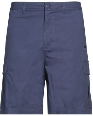 Nike Shorts & Bermuda Shorts Cotton, Elastane - Blue