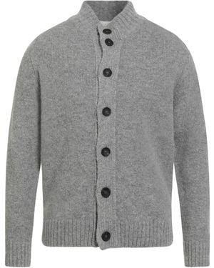 FILIPPO DE LAURENTIIS Light Cardigan Alpaca Wool, Merino Wool, Polyamide - Grey