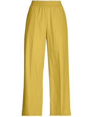8 by YOOX Trousers - Yellow