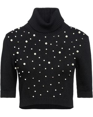 SIMONA CORSELLINI Turtleneck Wool, Acrylic - Black