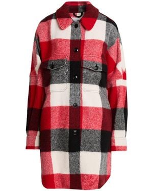 Woolrich Coat Wool, Polyamide, Mohair Wool, Acrylic - Red