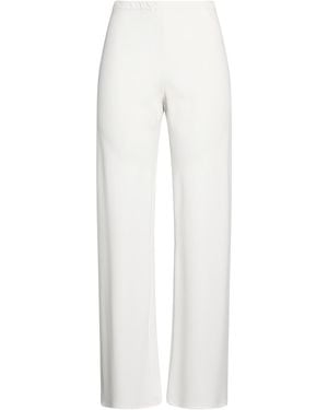 Erika Cavallini Semi Couture Pants Triacetate, Polyester - White