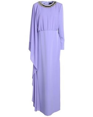 Clips Lilac Maxi Dress Polyester, Elastane - Purple