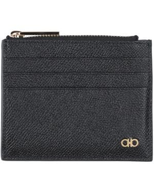 Ferragamo Cardholder Leather - Black