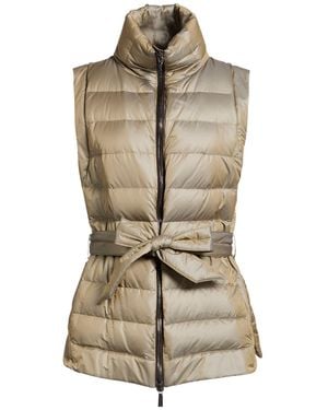 Moorer Vest Polyester, Polyamide - Natural