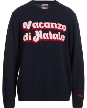 MC2 Saint Barth Midnight Sweater Wool, Viscose, Polyamide, Cashmere - Blue