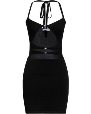ELEONORA GOTTARDI Mini Dress Viscose, Polyester - Black