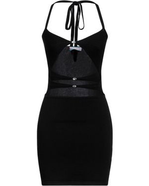 ELEONORA GOTTARDI Mini Dress Viscose, Polyester - Black