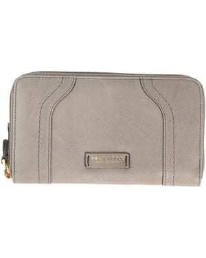 The Bridge Wallet Leather - Gray