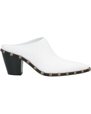 Ilio Smeraldo Mules & Clogs - White
