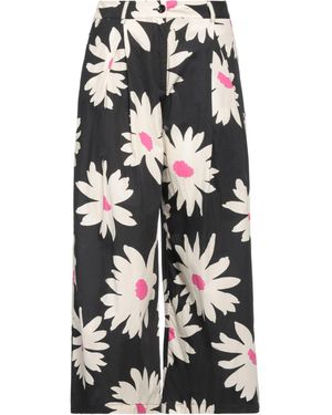LAVIEPURE MAISON Charcoal Pants Cotton - White