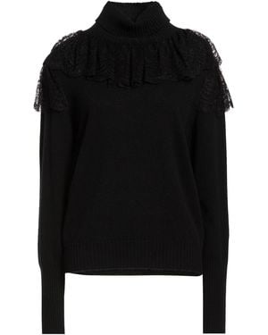 Twinset Turtleneck Wool, Cashmere, Viscose, Polyamide - Black