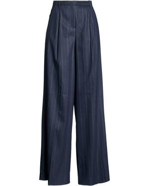 Dorothee Schumacher Midnight Trousers Linen, Viscose, Elastane, Polyester - Blue