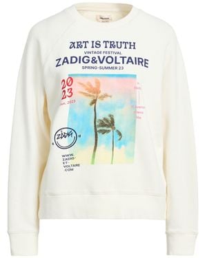 Zadig & Voltaire Sweatshirt Cotton, Polyester - White