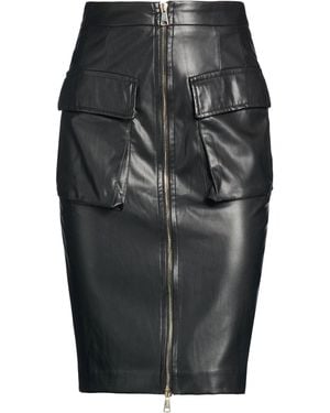 Kocca Midi Skirt Polyurethane - Black