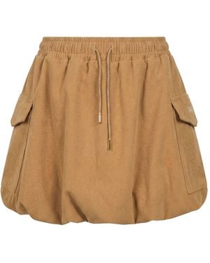 DISCLAIMER Sand Mini Skirt Polyester - Natural
